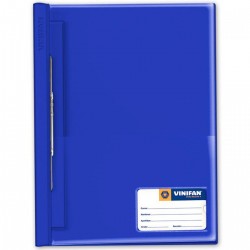 Folder tapa transparente plastico azul A4 Vinifan