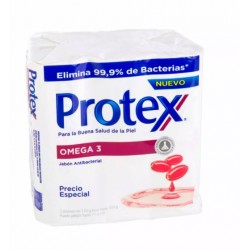 Jabon antibacterial Protex paq. x 3