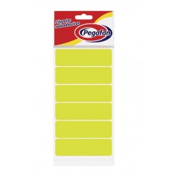 ETIQUETA PARA FILE AMARILLO FOSFORESCENTE x 100 unid.