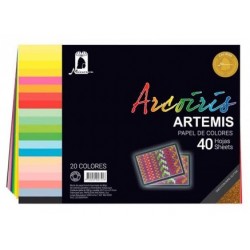 Block arcoiris A-4 40 hojas