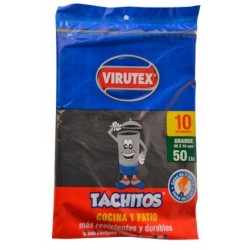 Bolsa negra 50lt. x 10 unidades Tachito