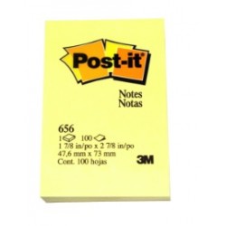 Notas Post-It 656 Amarillo 2x3" amarilloPADX100