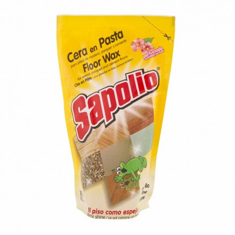 Cera en pasta para pisos Sapolio amarilla doypack 300ml
