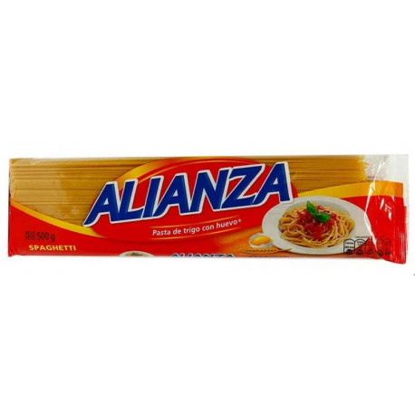 FIDEOS ALIANZA SPAGUETTI X 500 GR.