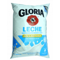 Leche gloria sin lactosa bolsa x 900 ml