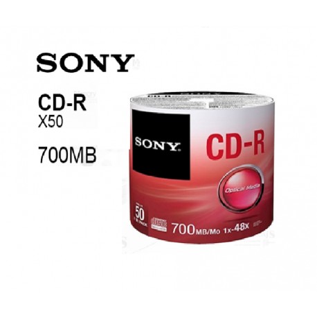 CD-R SONY 50 Unidades 700MB
