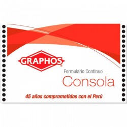 Formato Continuo 9 7/8X11X1 5 1/2 Graphos (Paquete X 500 Hojas)